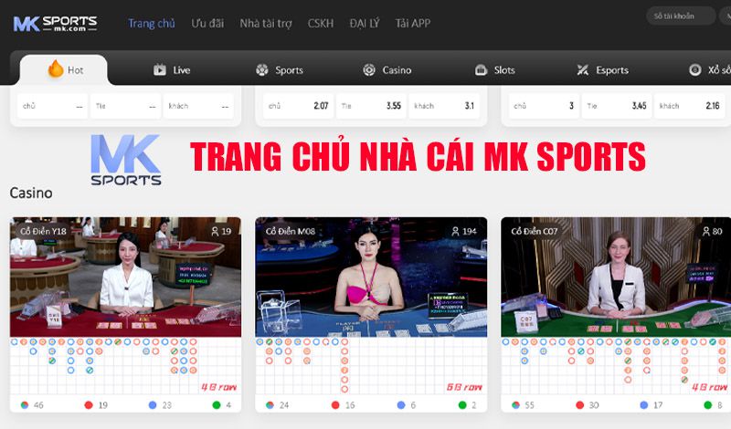 Kho Game Cá Cược Trực Tuyến Uy Tín Tại MK Sport