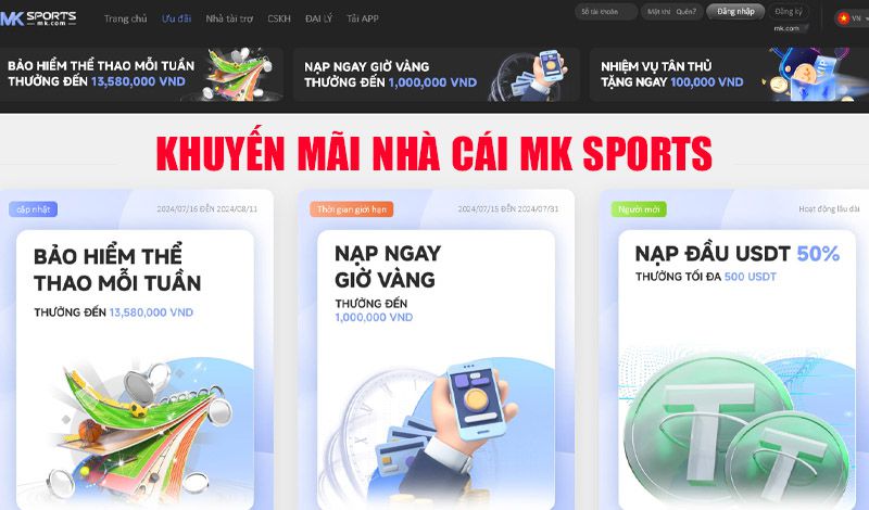 Khuyến Mãi Hấp Dẫn MK Sport 